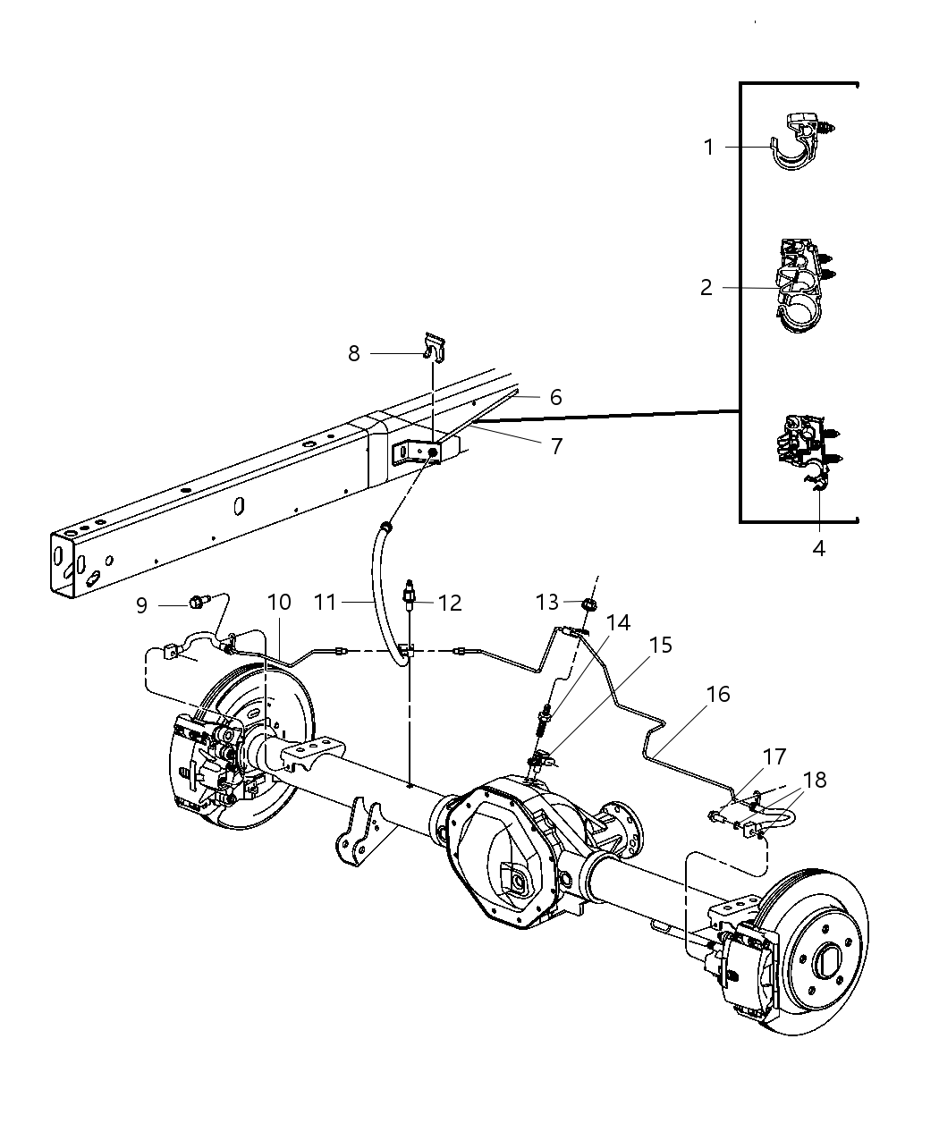 Mopar 52121334AF TUBE/HOSE-Brake