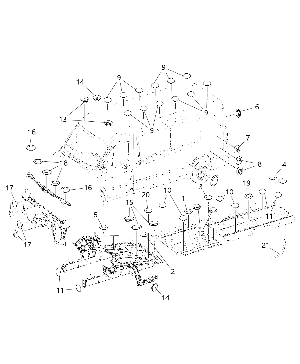 Mopar 5096545AA Plug-Body