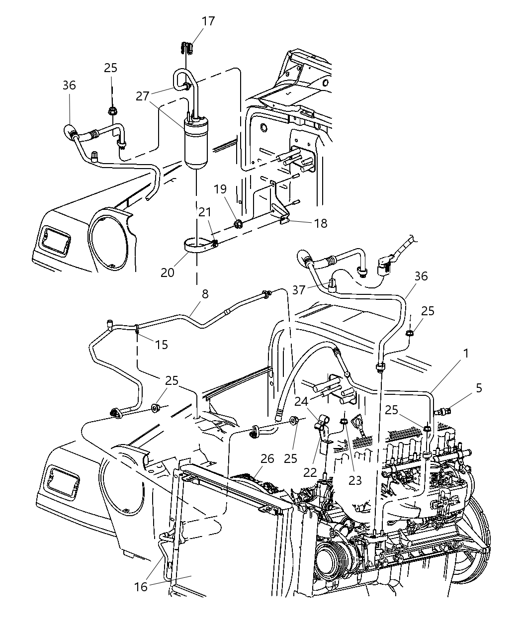 Mopar 5183717AA Line-A/C Suction