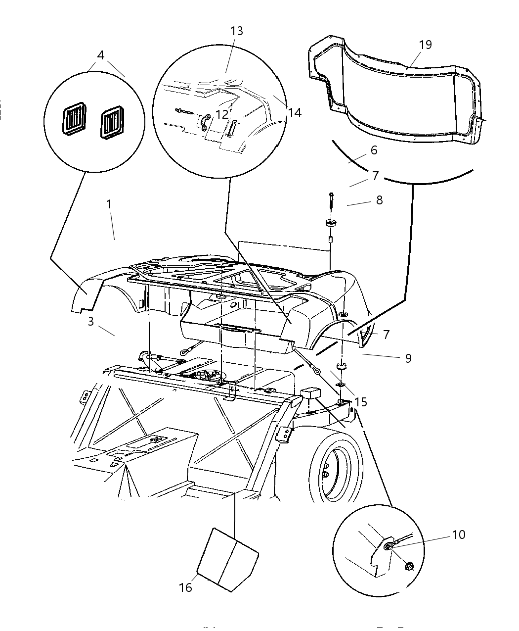 Mopar 4848681AB Pan-Floor