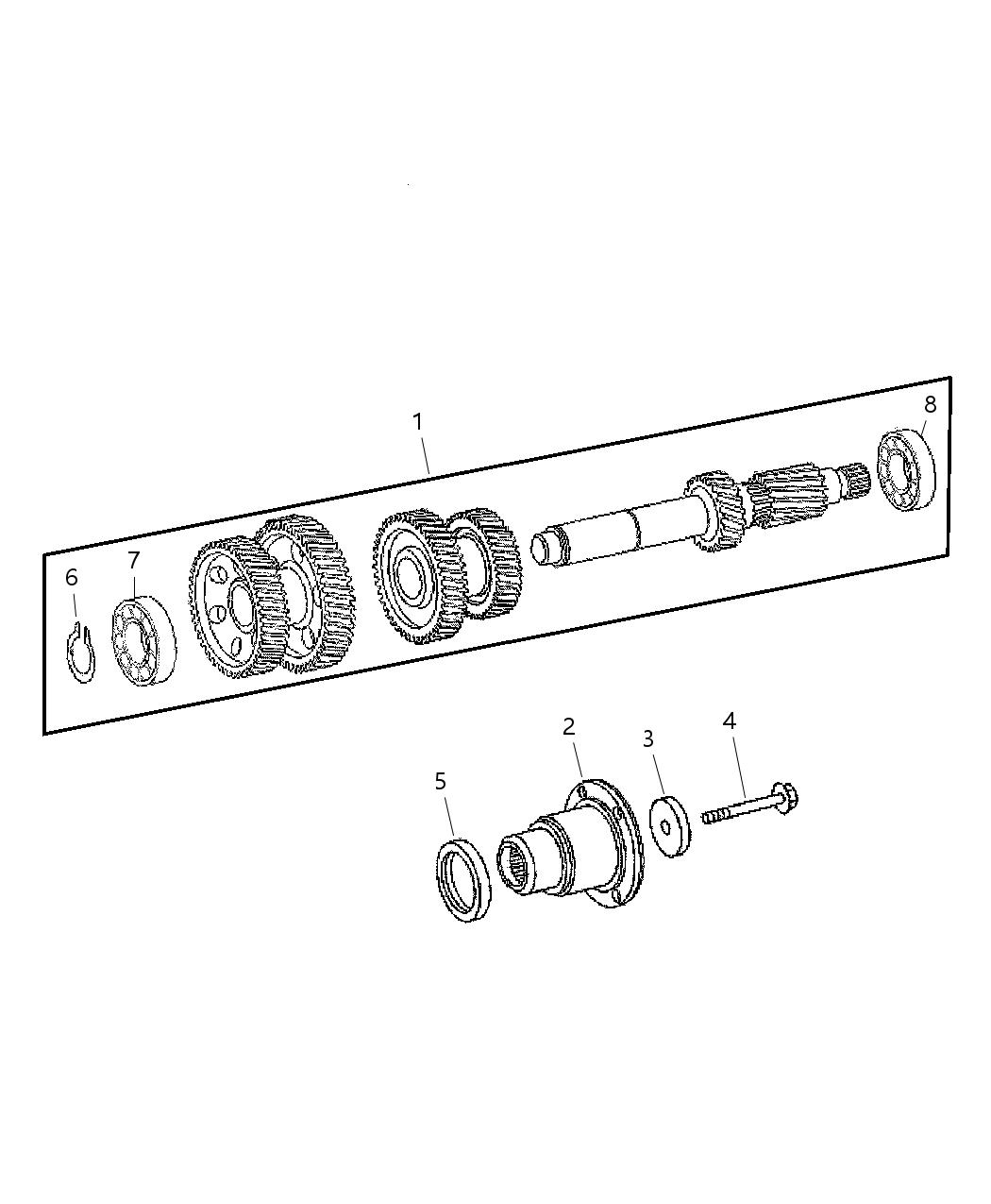 Mopar 5170330AA SHIM Kit-COUNTERSHAFT