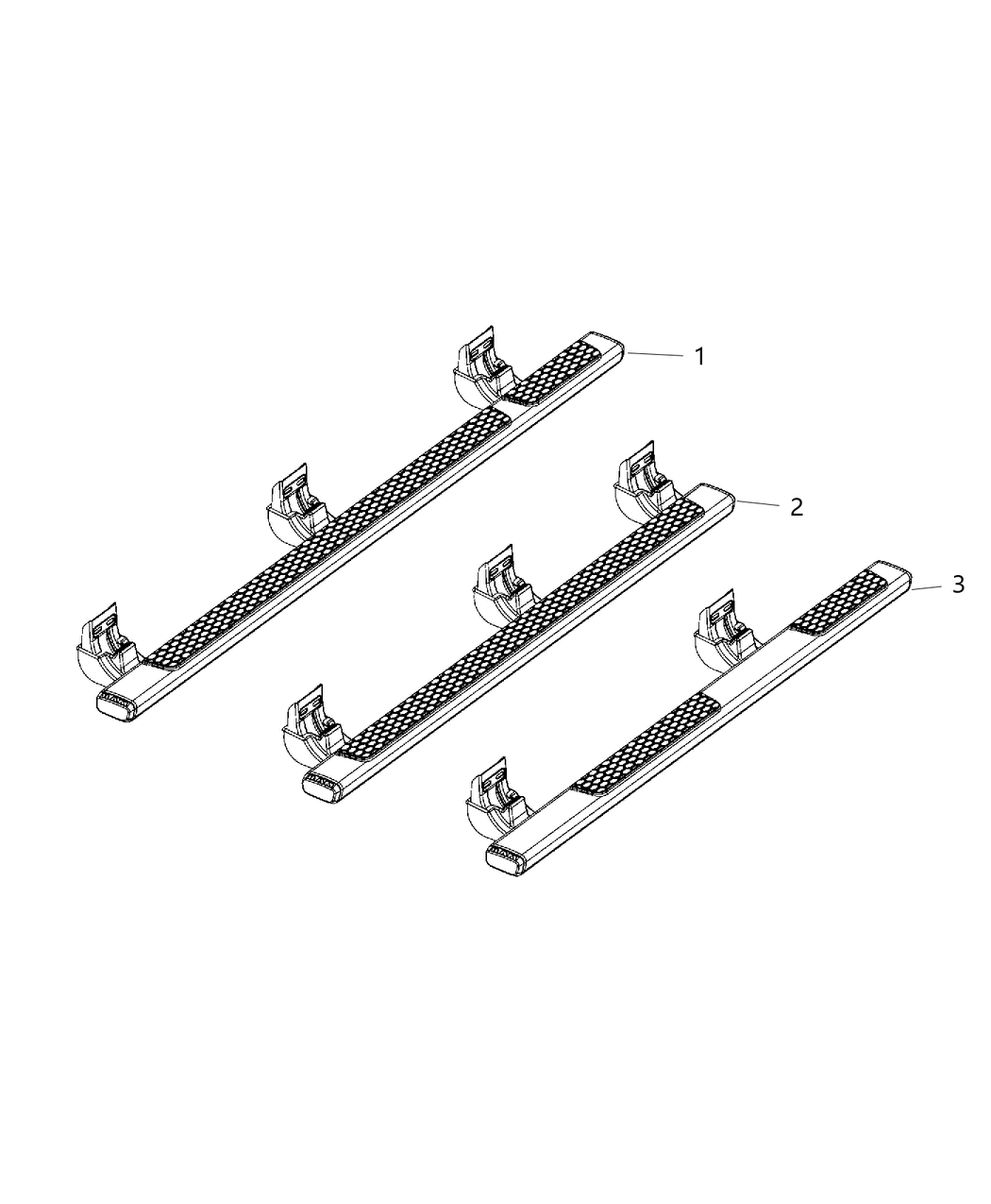 Mopar 68156422AA Step Kit-Tubular Side