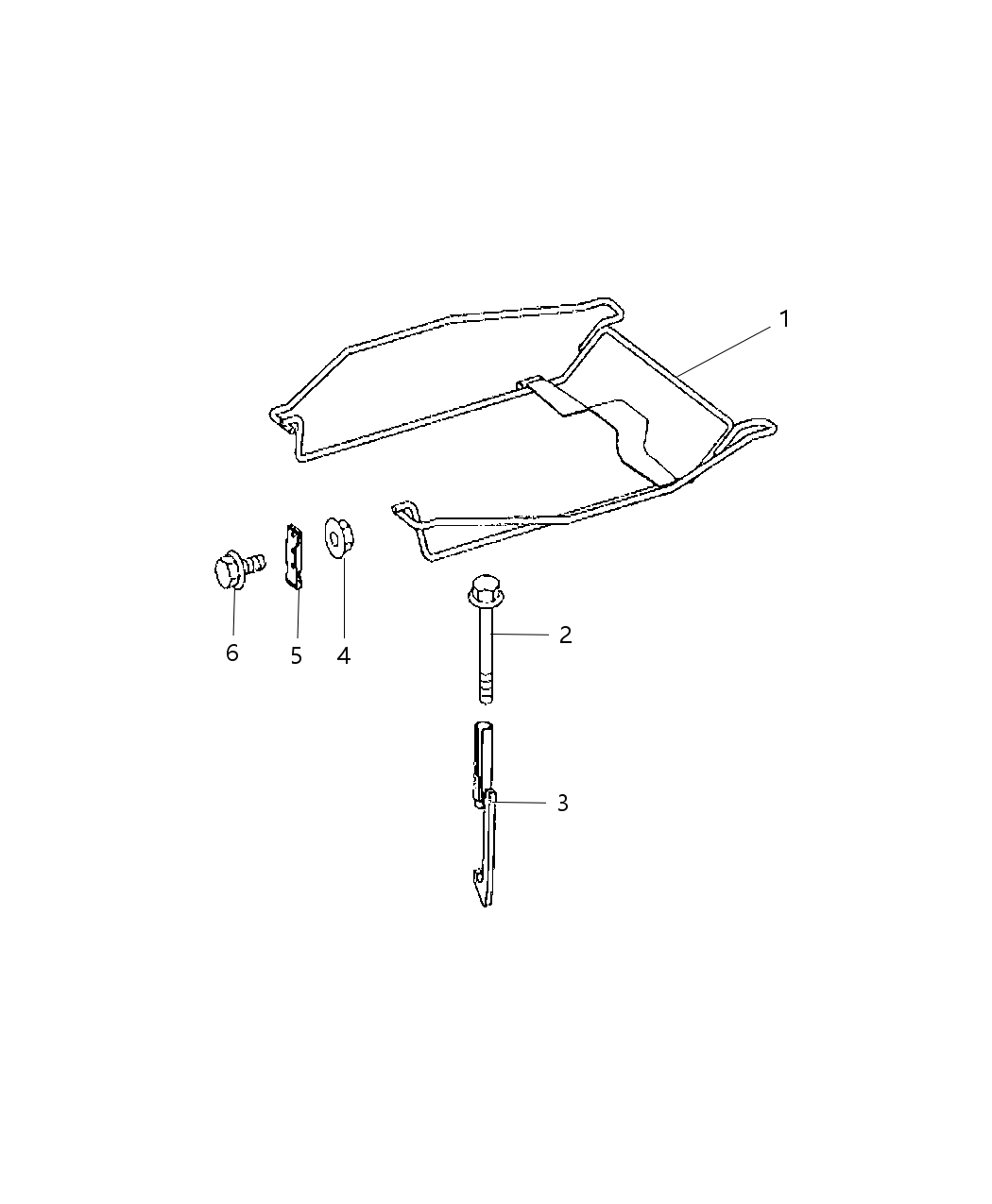 Mopar 68038921AA Hook-Spare Tire Attach