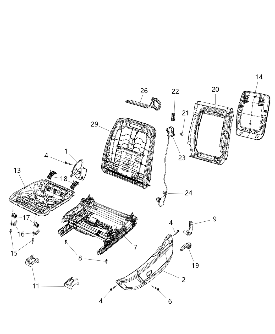 Mopar 1MY431DVAA Cover-Seat Track