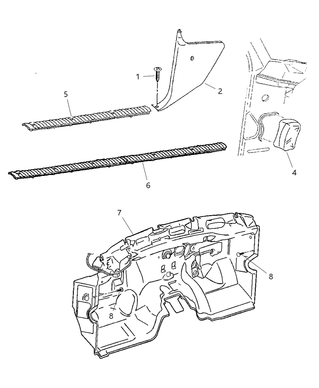 Mopar 55350884AB SILENCER-Dash Panel