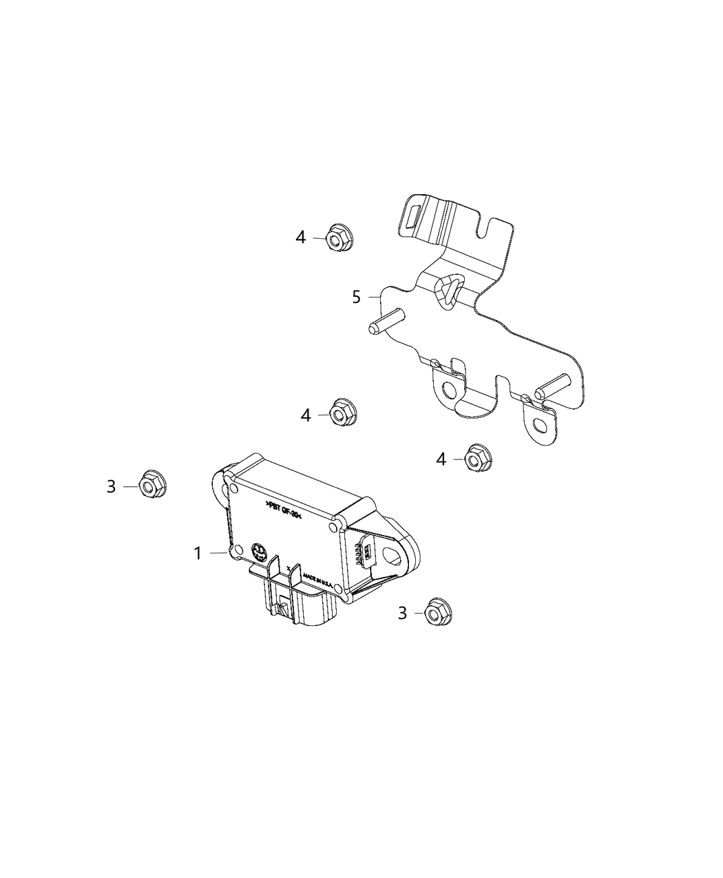 Mopar 52030047AA Bracket-Module