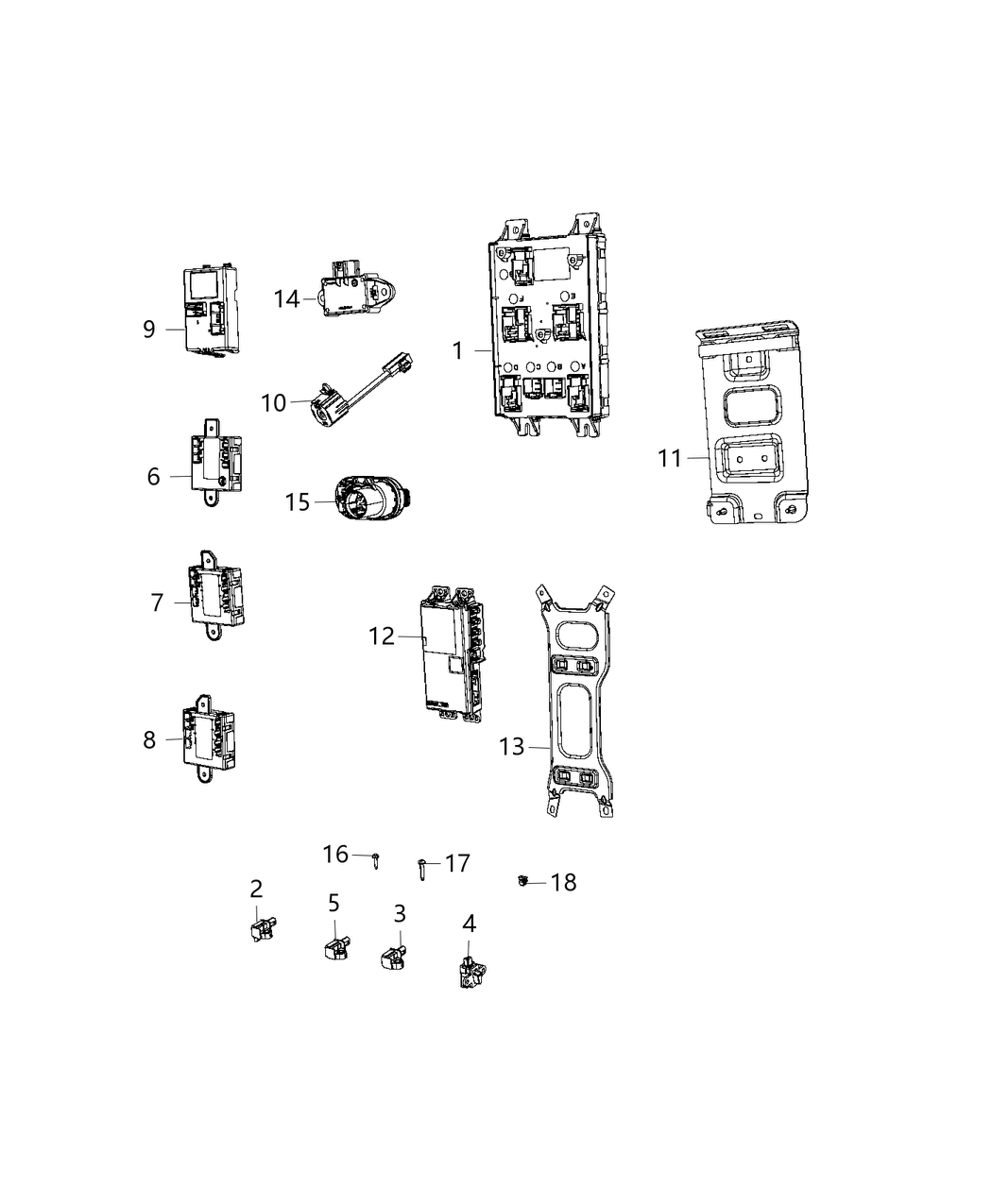 Mopar 68225096AB Module-Sliding Door