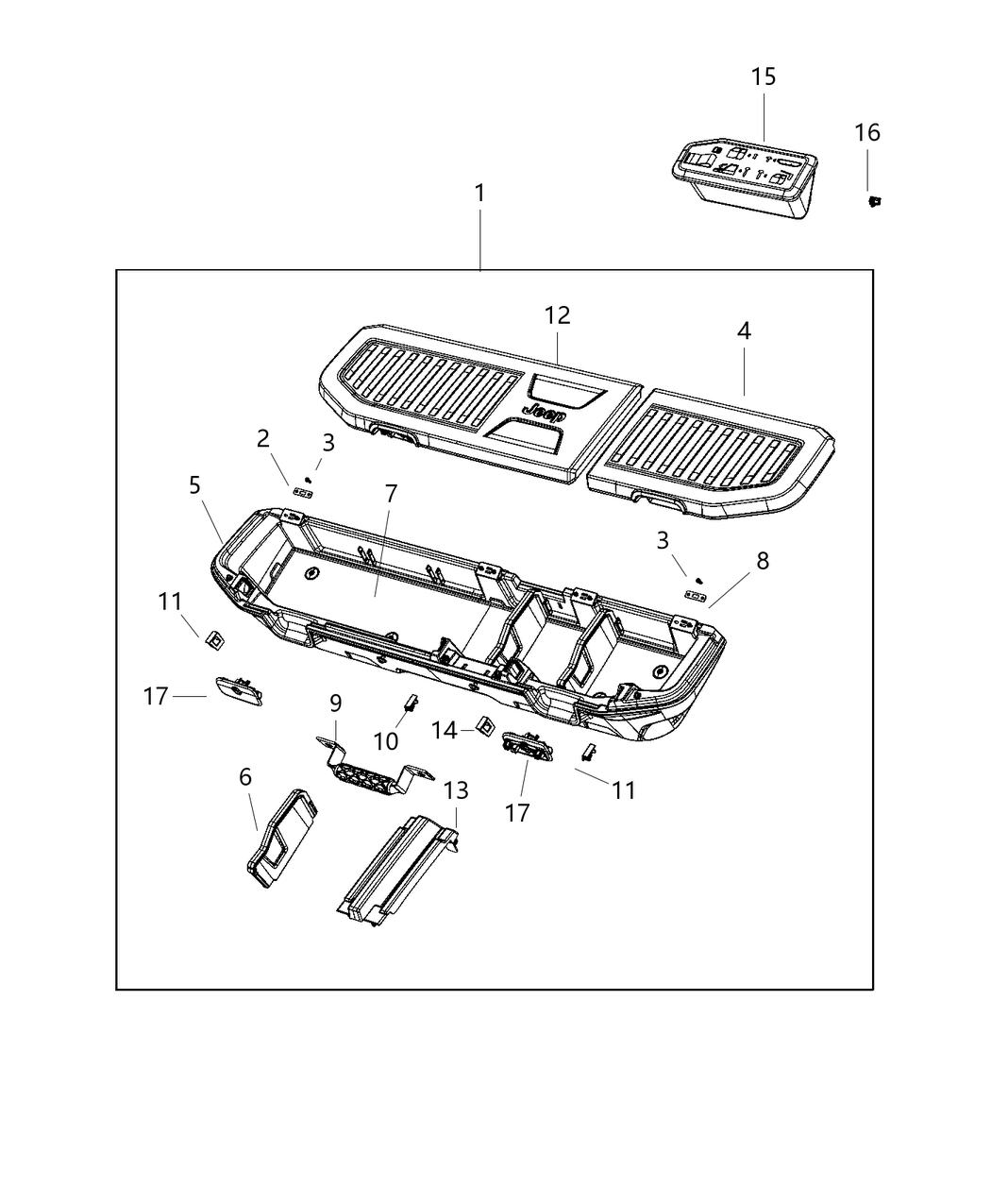 Mopar 68459332AA Bin