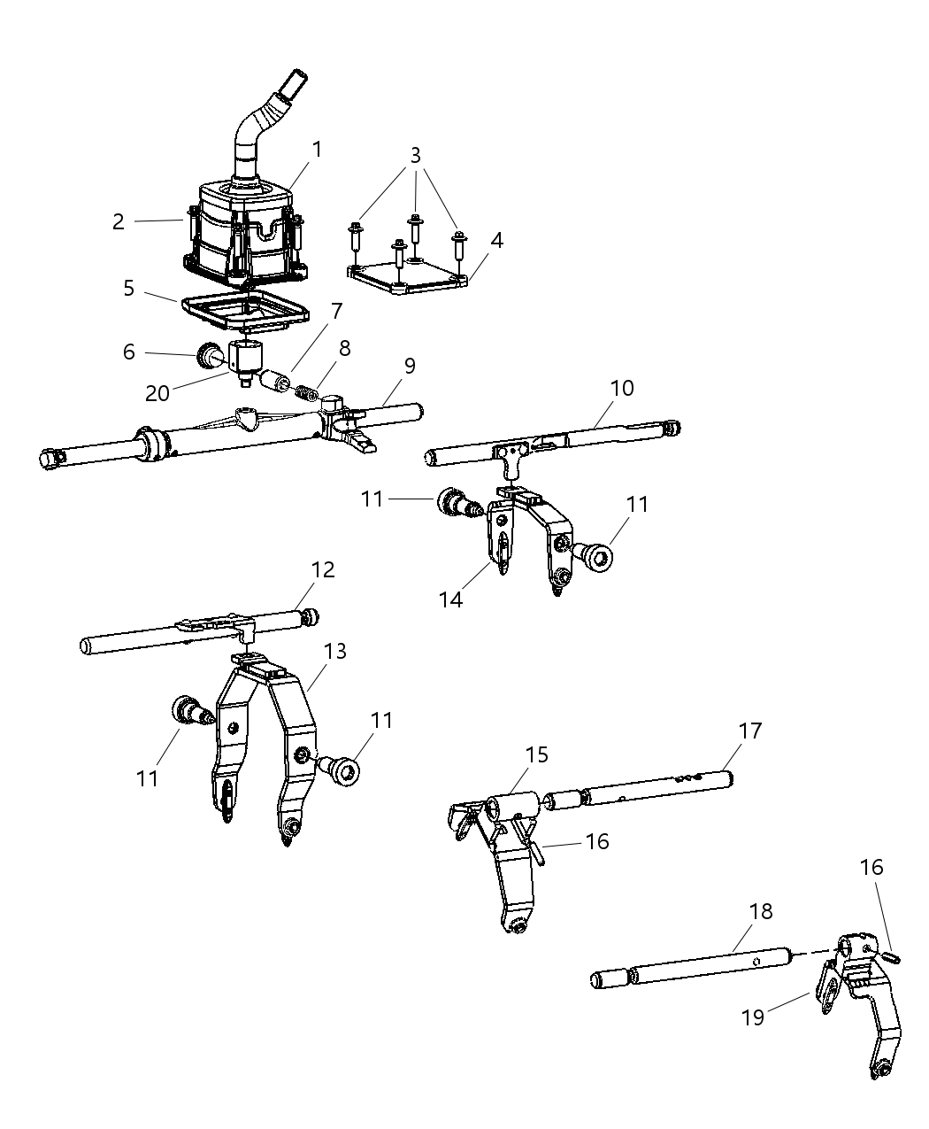 Mopar 5175991AA SHIFTER-Tower