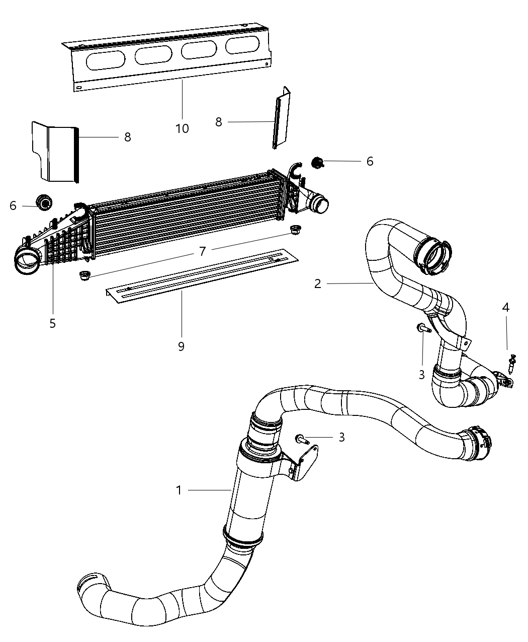 Mopar 68197457AA Seal-Charge Air Cooler