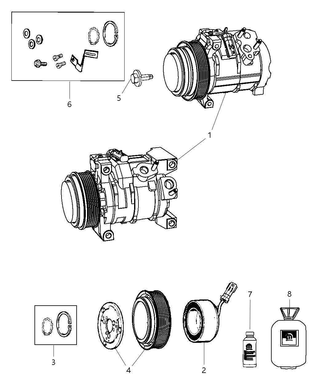 Mopar 82300101GB REFRIGANT-R134A