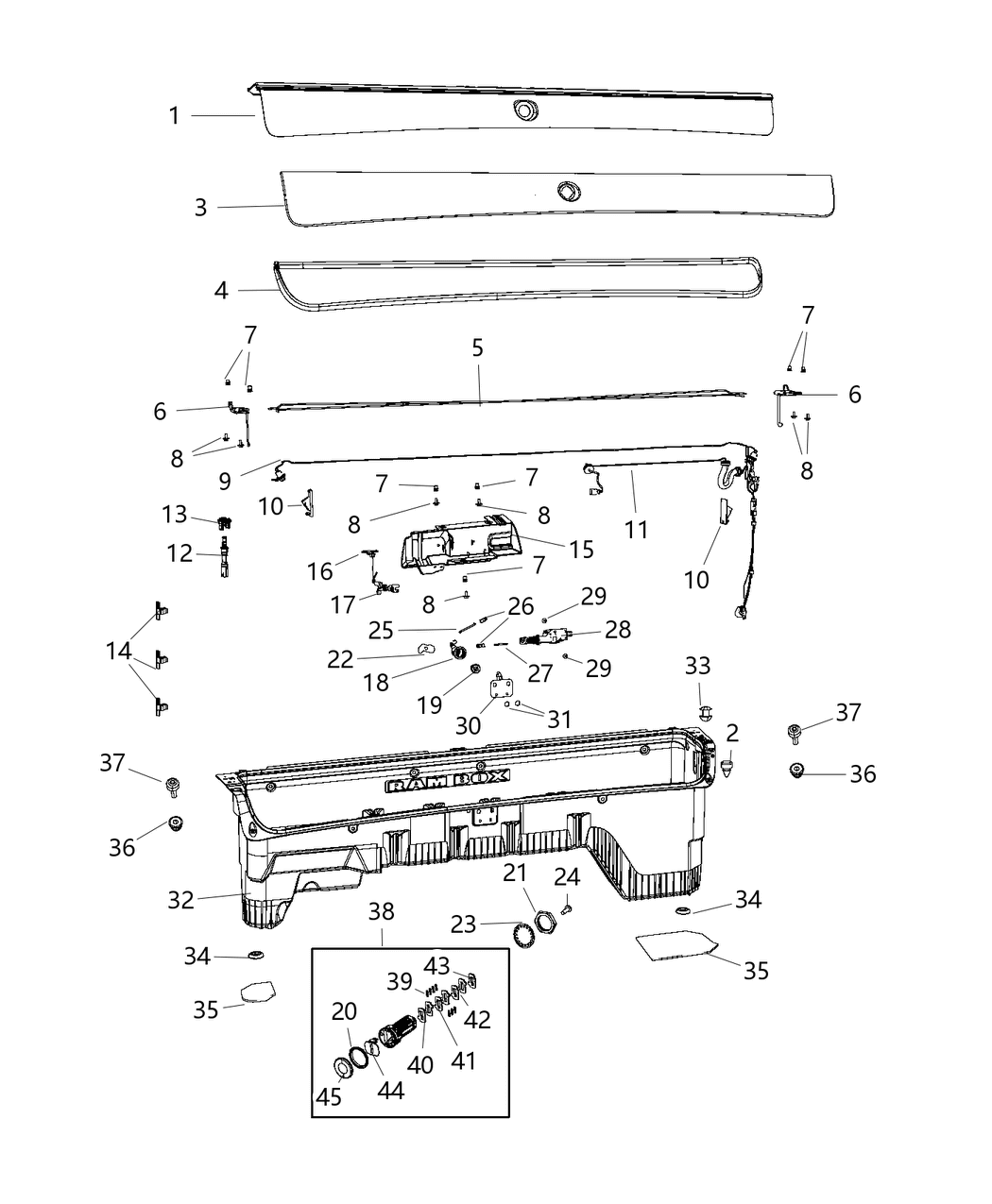 Mopar 68206065AA Harness-Door Lock ACTUATOR