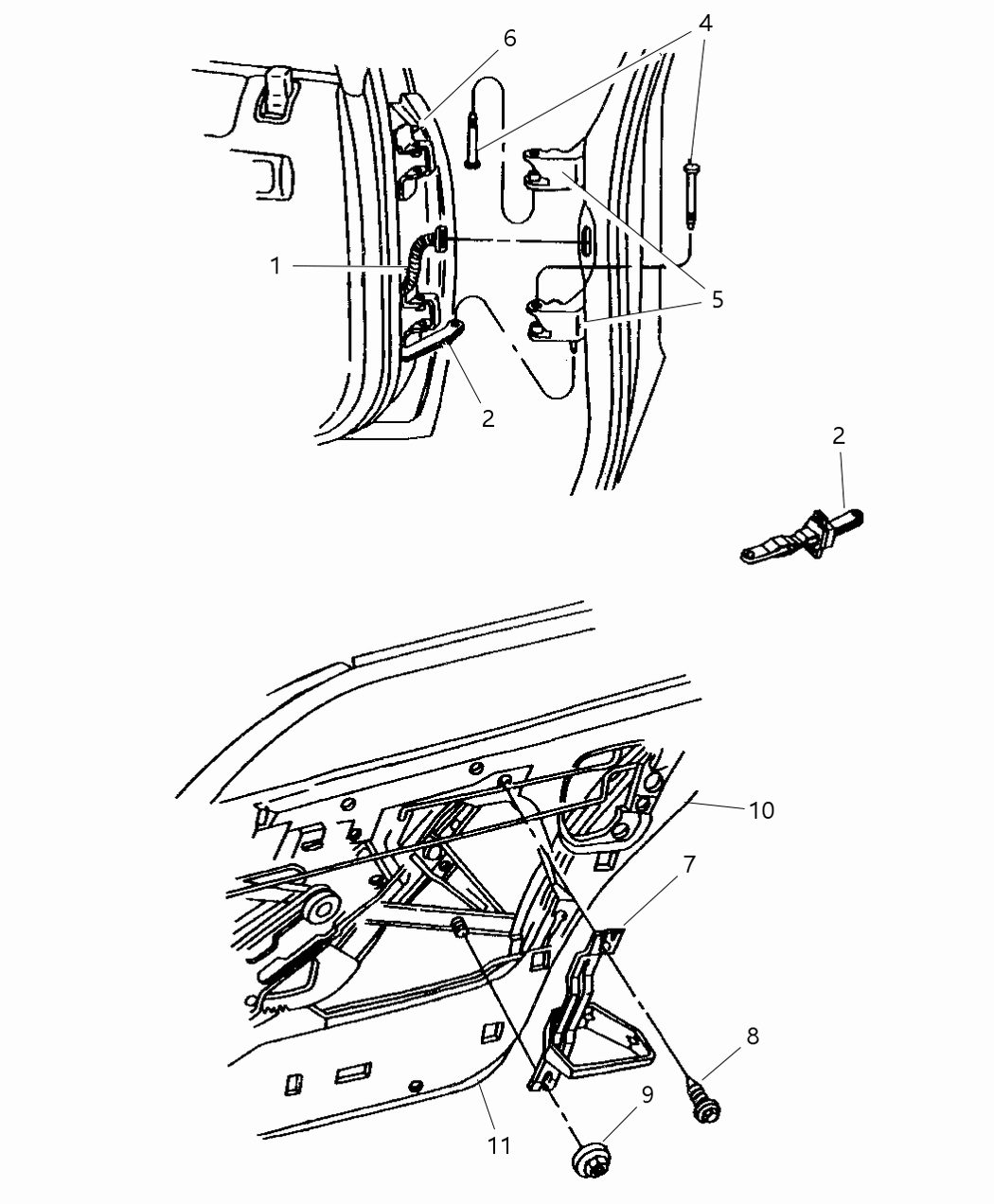 Mopar 4756849 Door Rear Door Outer Right