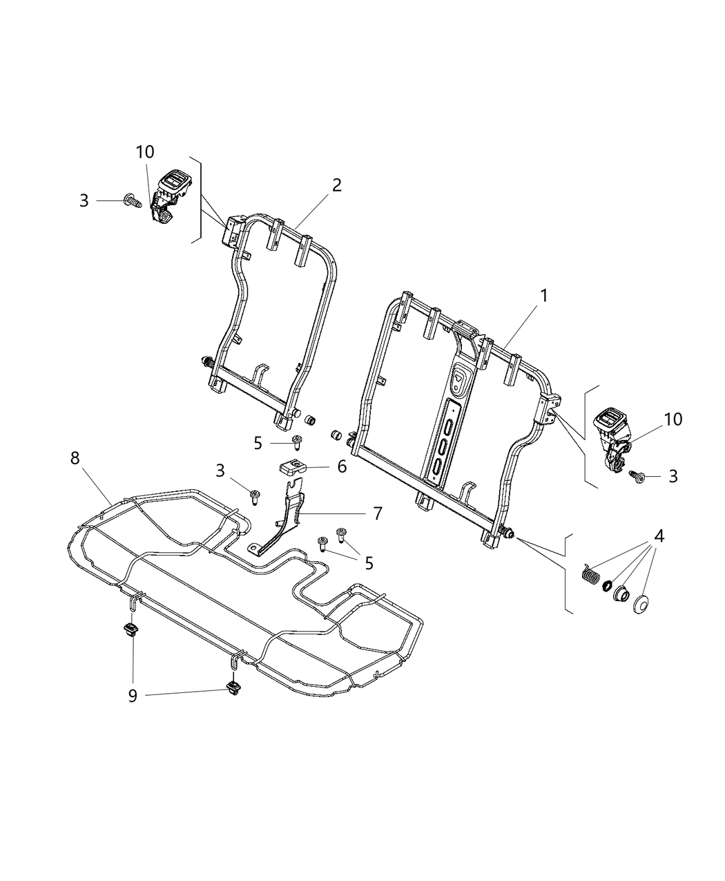 Mopar 68295103AA Bezel-Seat Release