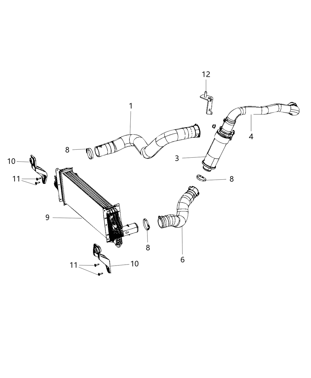 Mopar 68364983AA Seal-Charge Air Cooler