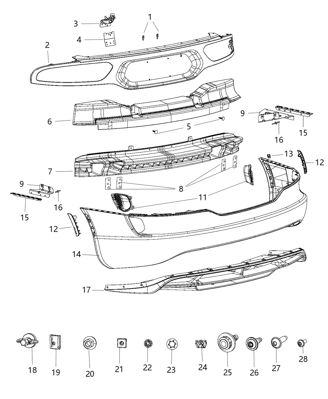 Mopar 6510612AA Clip-U Type