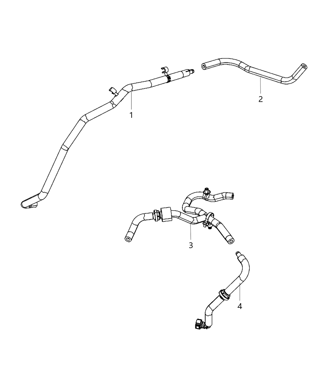 Mopar 4581548AB Hose-Brake Booster Vacuum