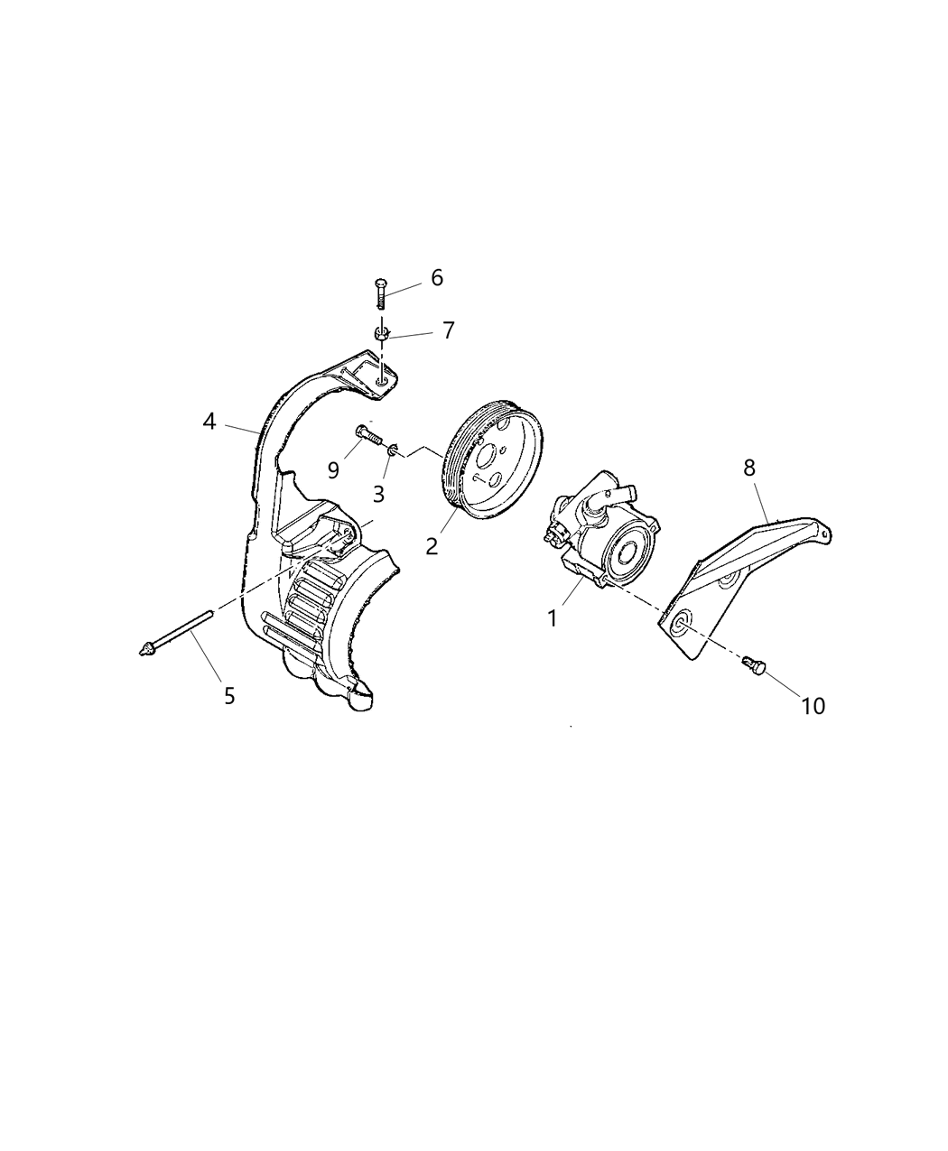 Mopar 5281236AA Bracket-Power Steering Pump