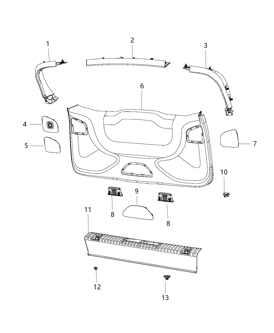 Mopar 68356615AA Plug-Door