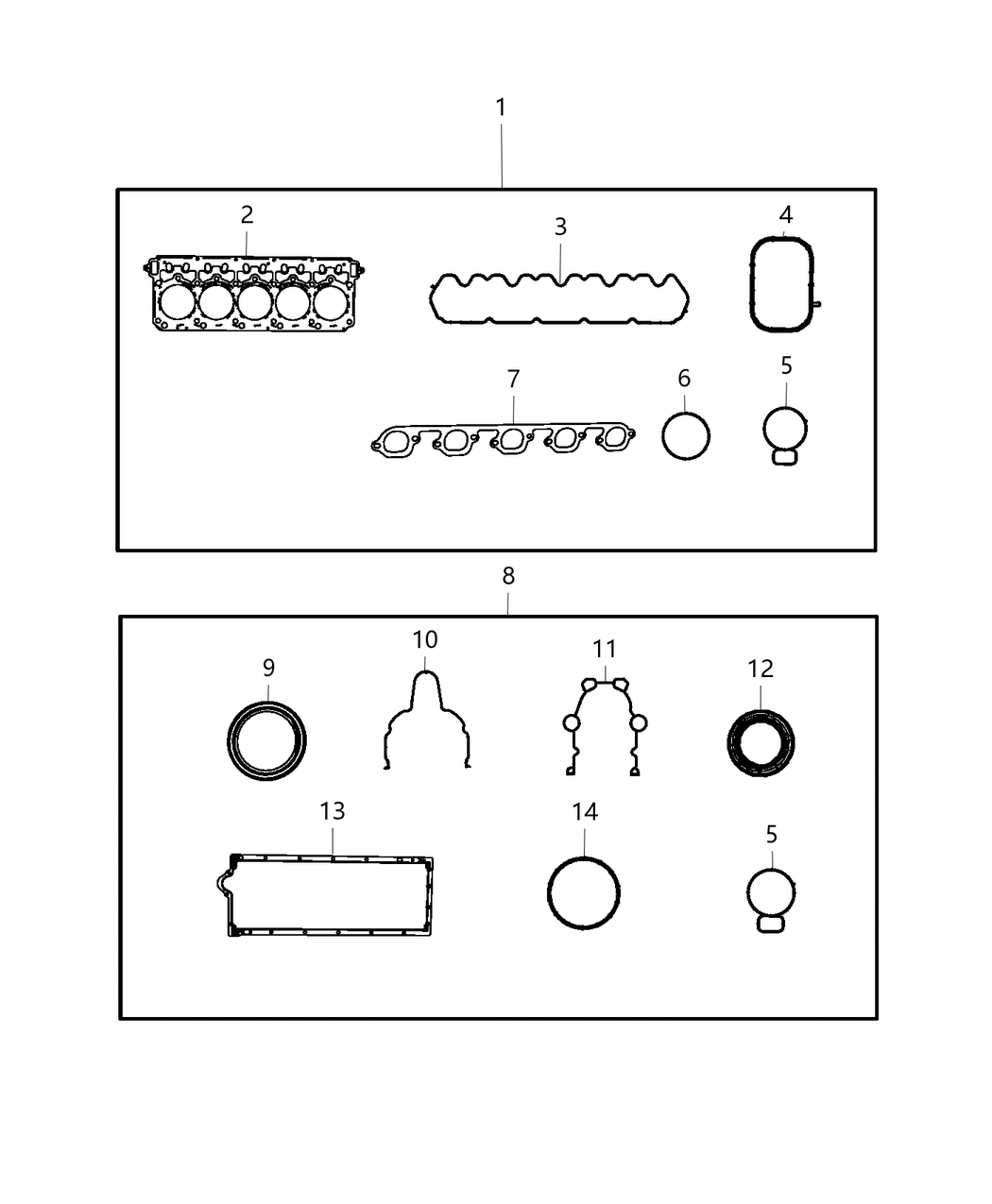 Mopar 68206122AA Gasket Kit-Engine