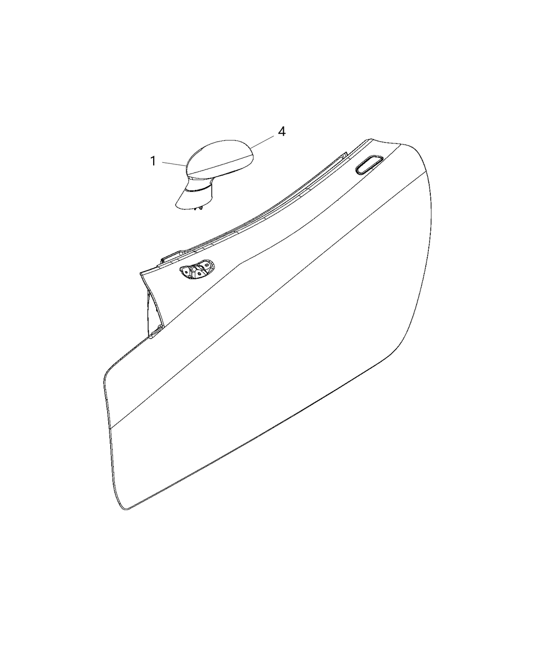 Mopar 68227845AA Glass-Mirror Replacement