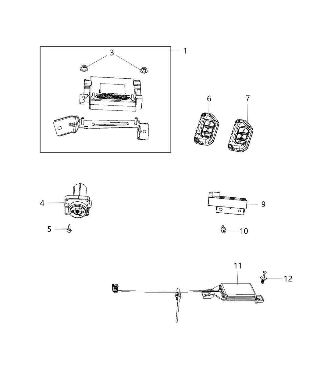 Mopar 68406188AB RECEIVER-HUB