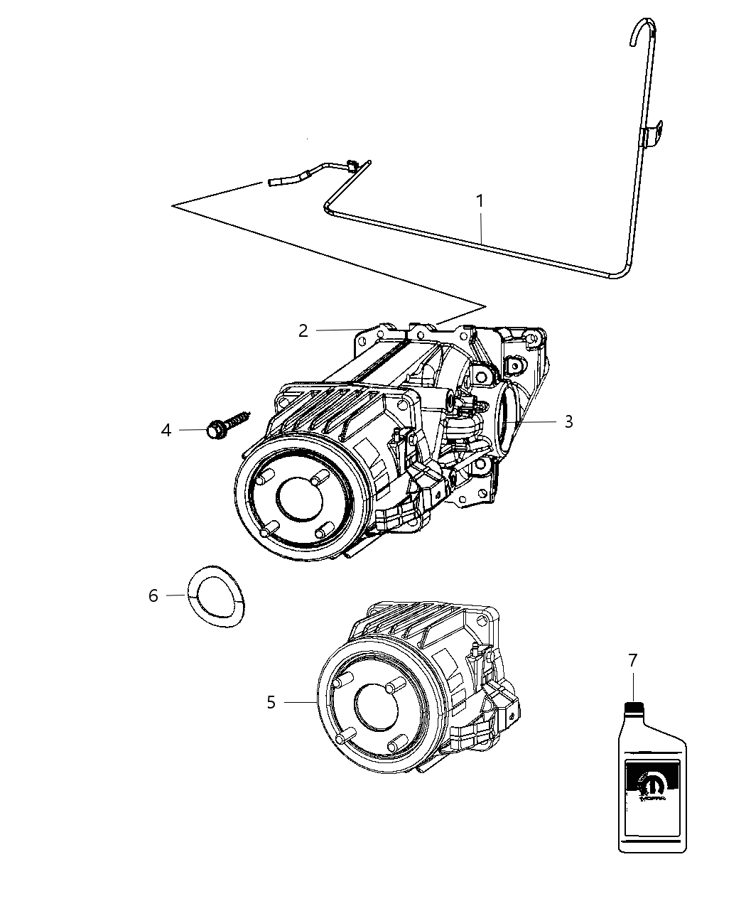 Mopar 5157021AA Clip-Vent Tube