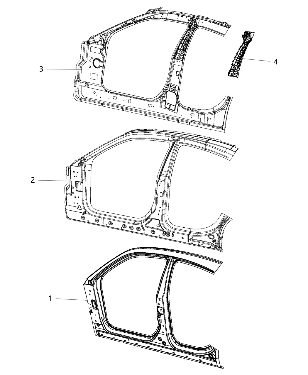 Mopar 68253050AC REINFMNT-SILL