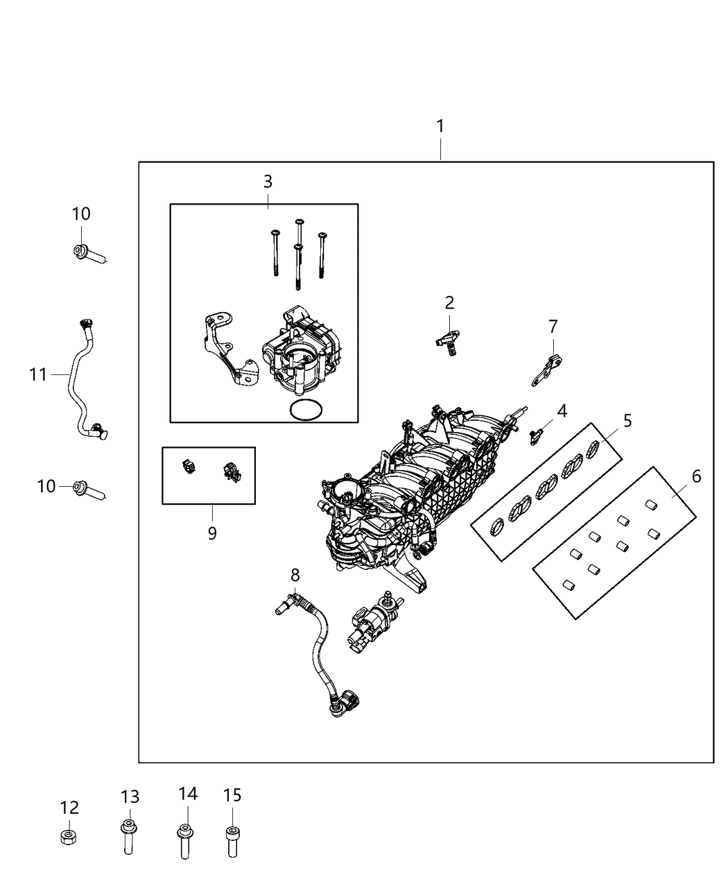 Mopar 6512952AA Screw-Intake Manifold