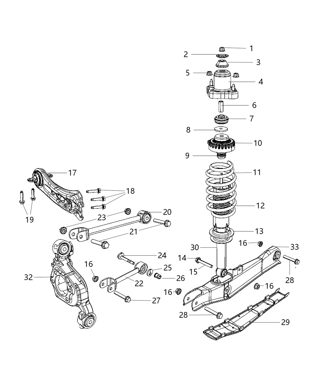 Mopar 4766035AA ISOLATOR-Rear Suspension Spring