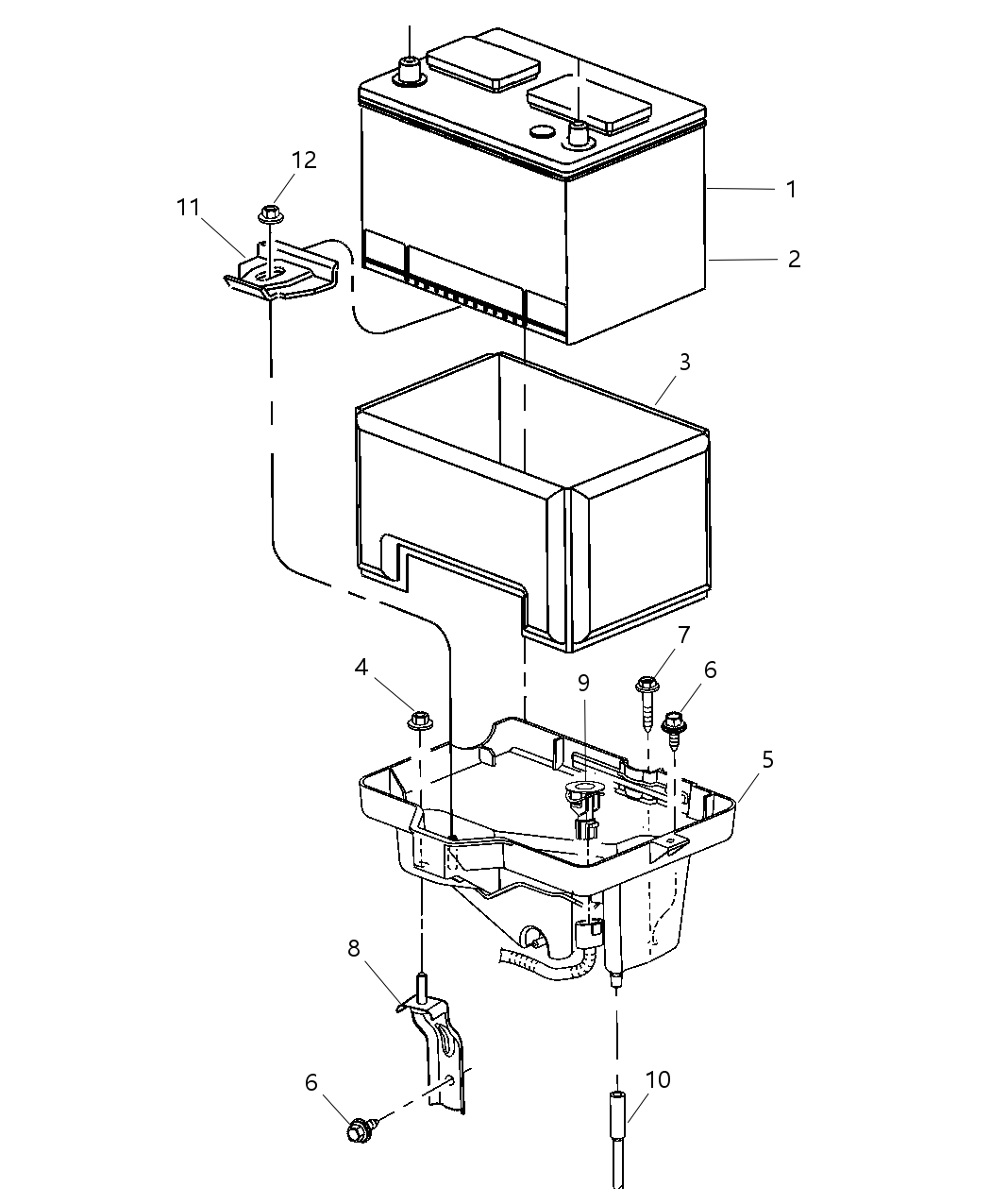 Mopar 4868474AA Shield-Battery