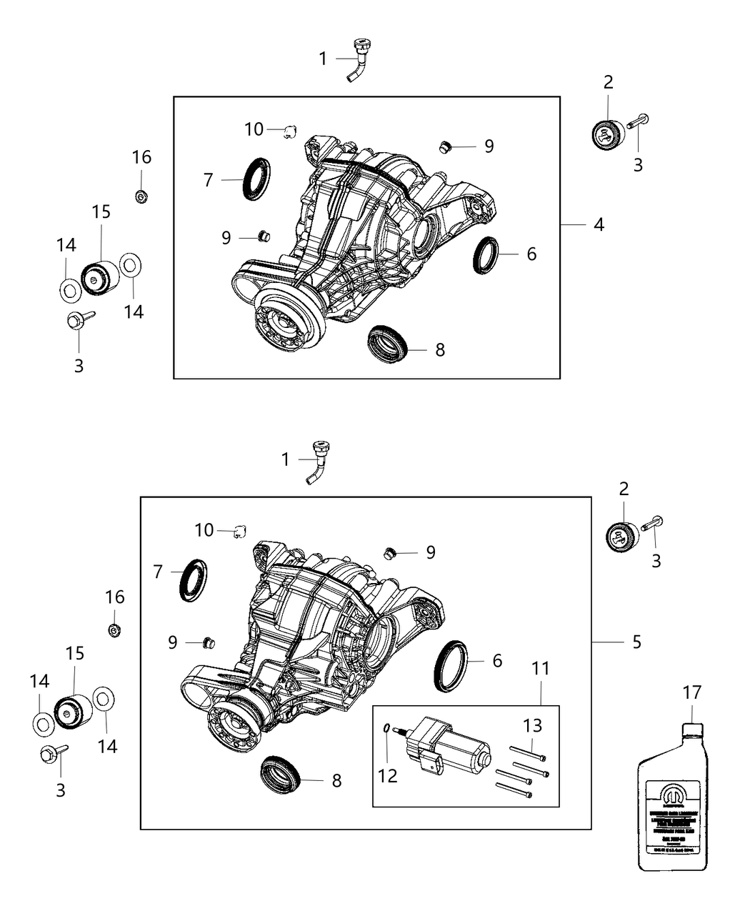 Mopar 53010813AC Differential-Rear Axle