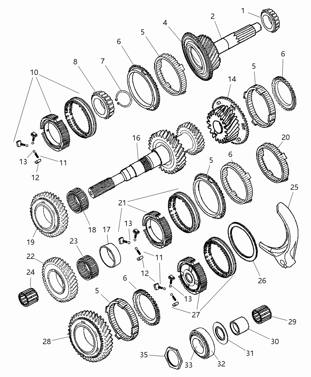 Mopar 5010051AA Bearing-Sixth Gear