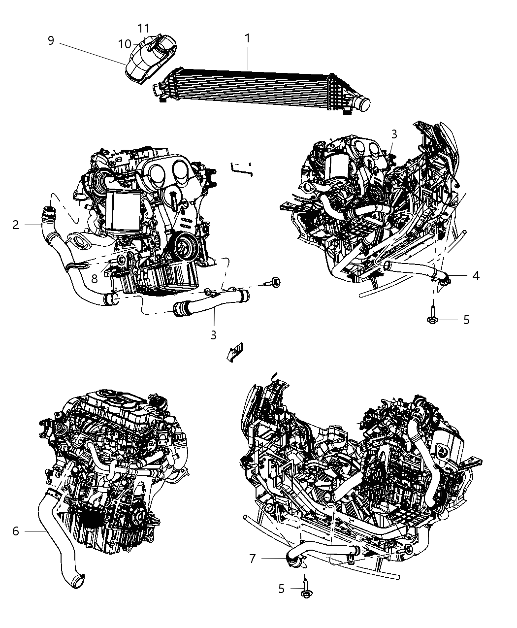 Mopar 68043245AA Hose