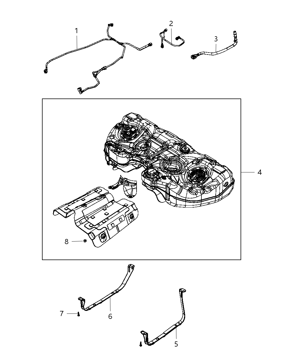 Mopar 68142832AB Tube-Fuel Vapor