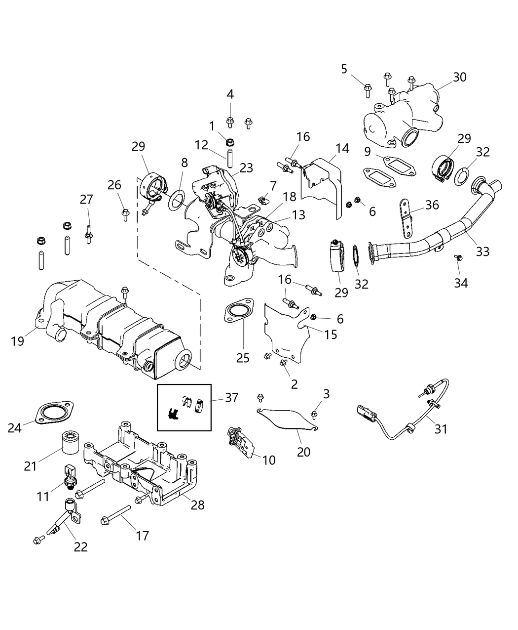 Mopar 68444080AA Cover-Hex FLANGE Head