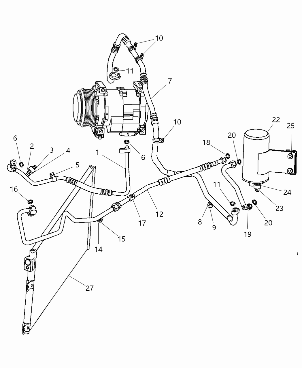 Mopar 5093234AA CONDENSER-Air Conditioning