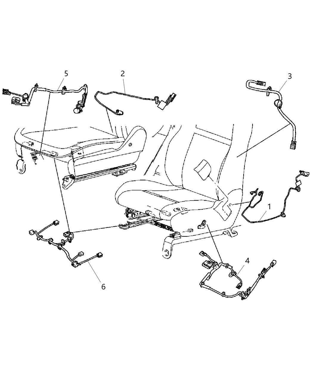 Mopar 68086195AA Wiring-Side Air Bag