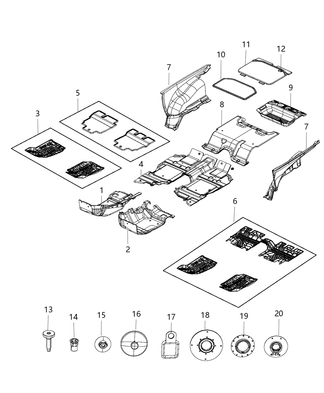 Mopar 5PL341X9AB Carpet-Front Floor