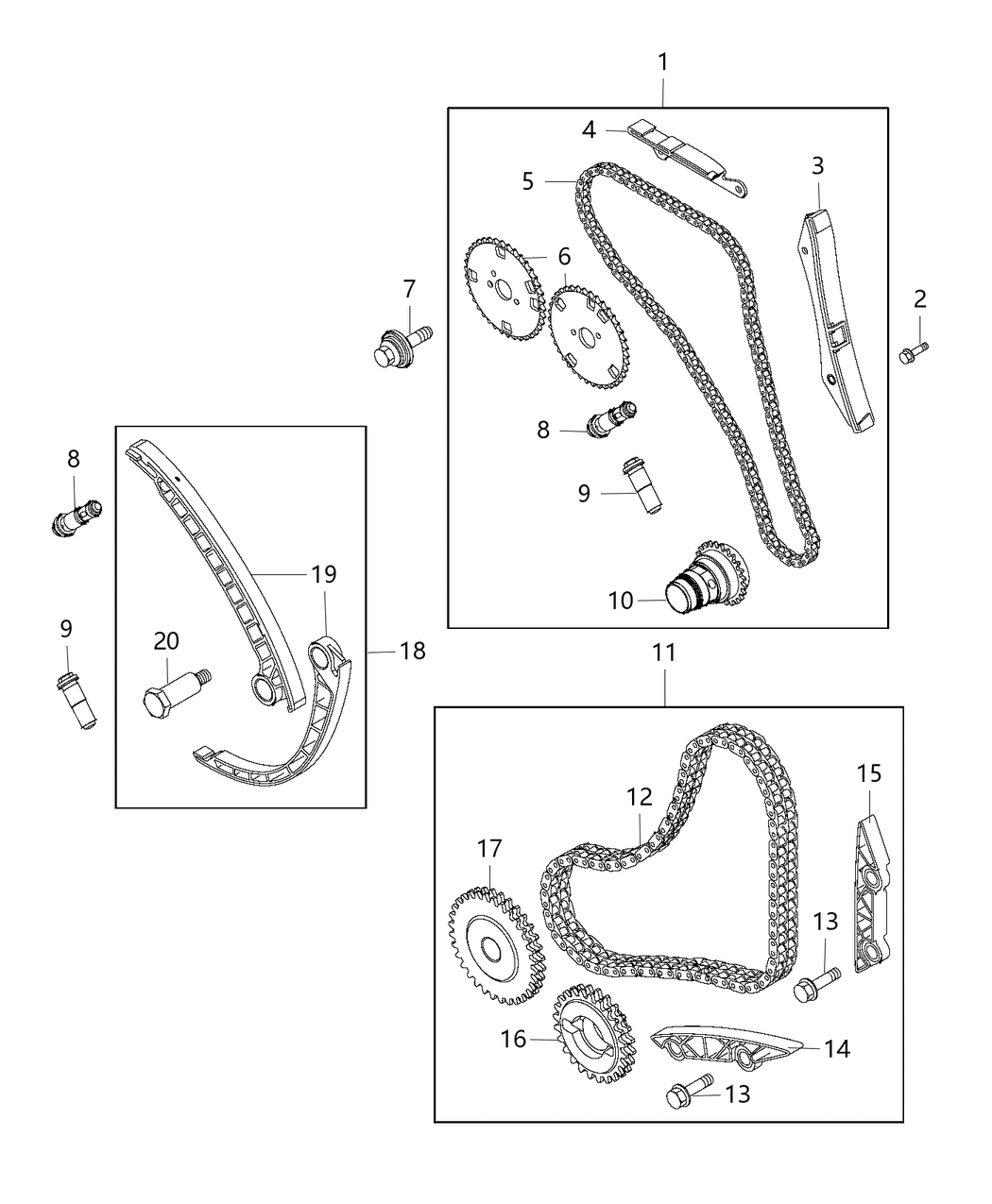 Mopar 68313820AA Bolt-HEXAGON FLANGE Head