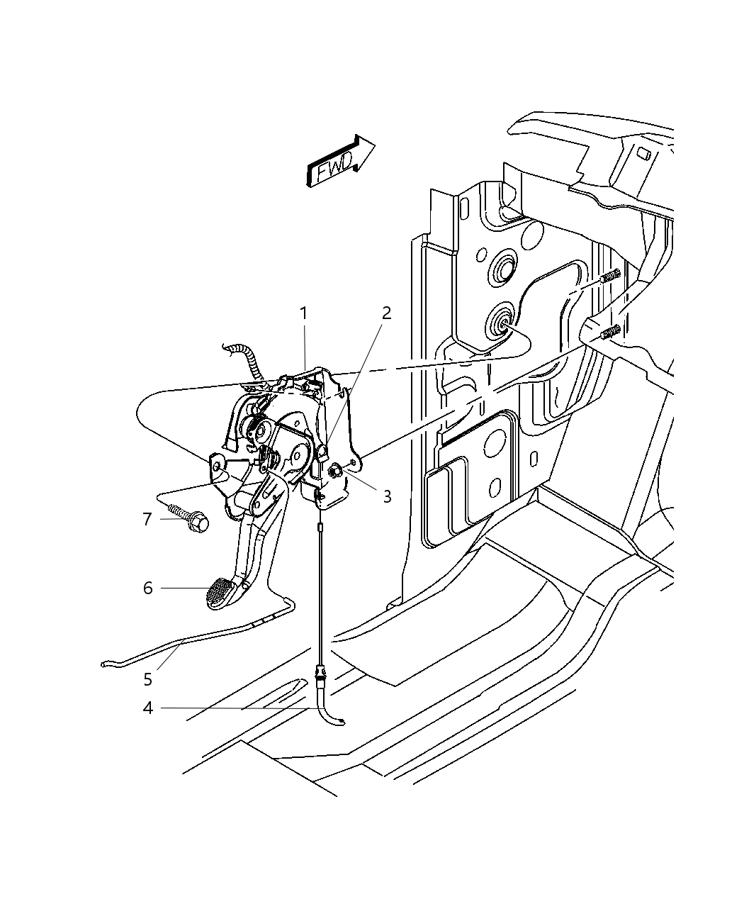 Mopar 52078976AH Lever-Park Brake