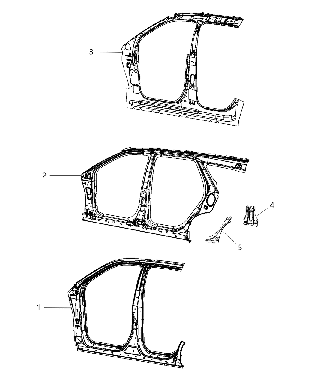 Mopar 68111316AA BAFFLE-A Pillar