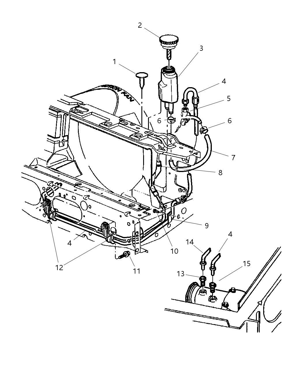 Mopar 4333457 Bracket Power Steering HOS