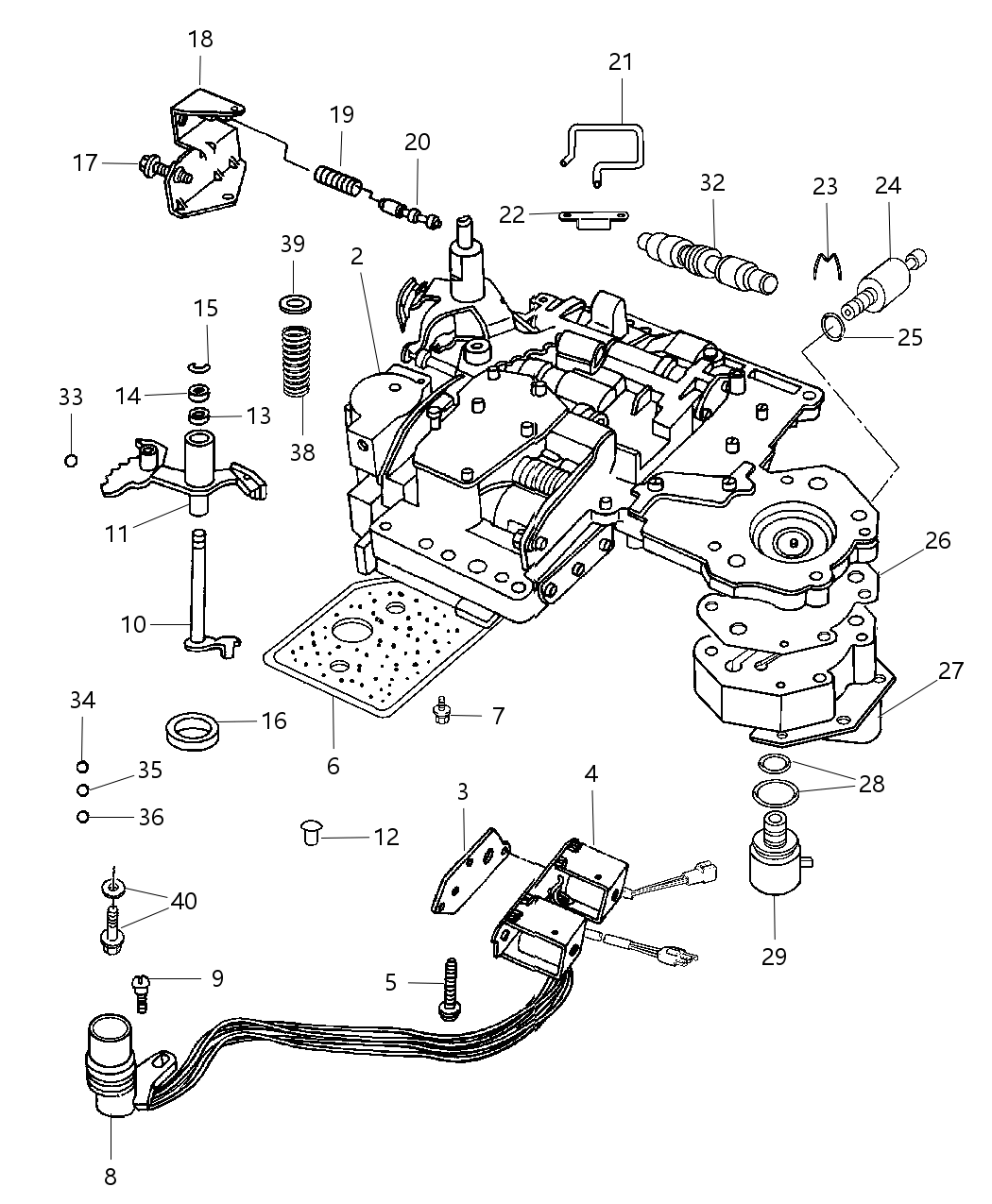 Mopar 5093525AA Seal Pkg-Valve Body And SERVO