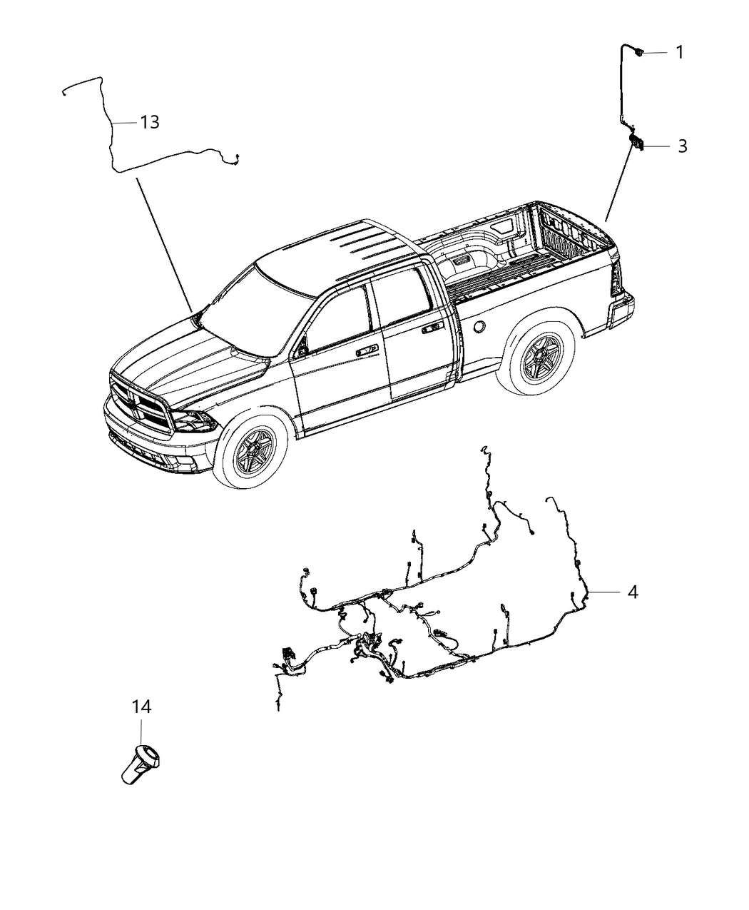 Mopar 68208035AC Wiring-Body