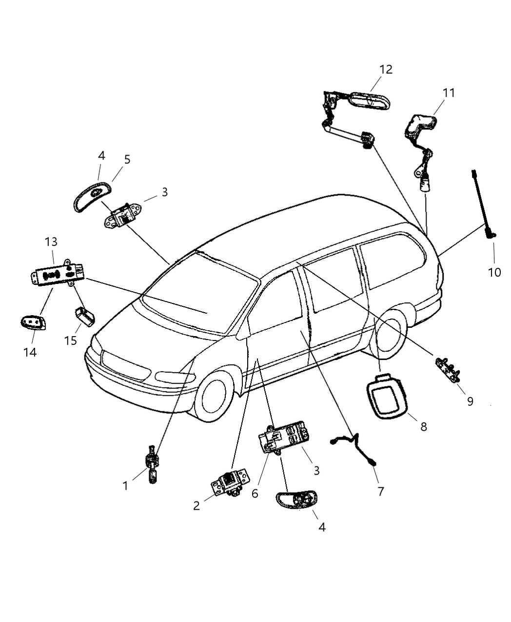 Mopar 4685807AA Switch-Key Position