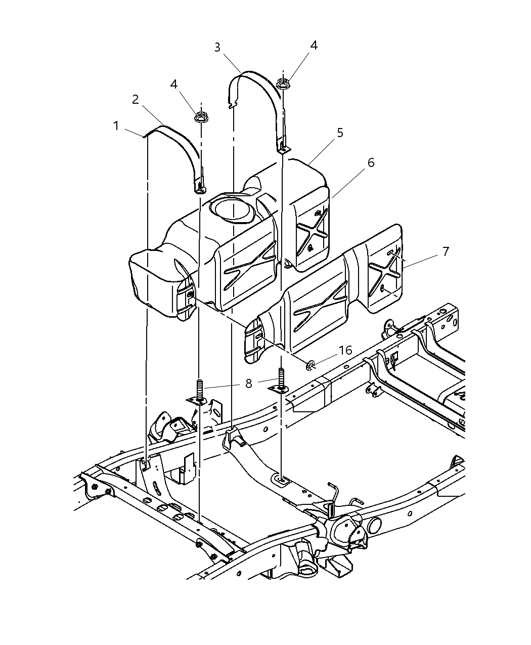 Mopar 52121536AA Hose-Rollover Valve