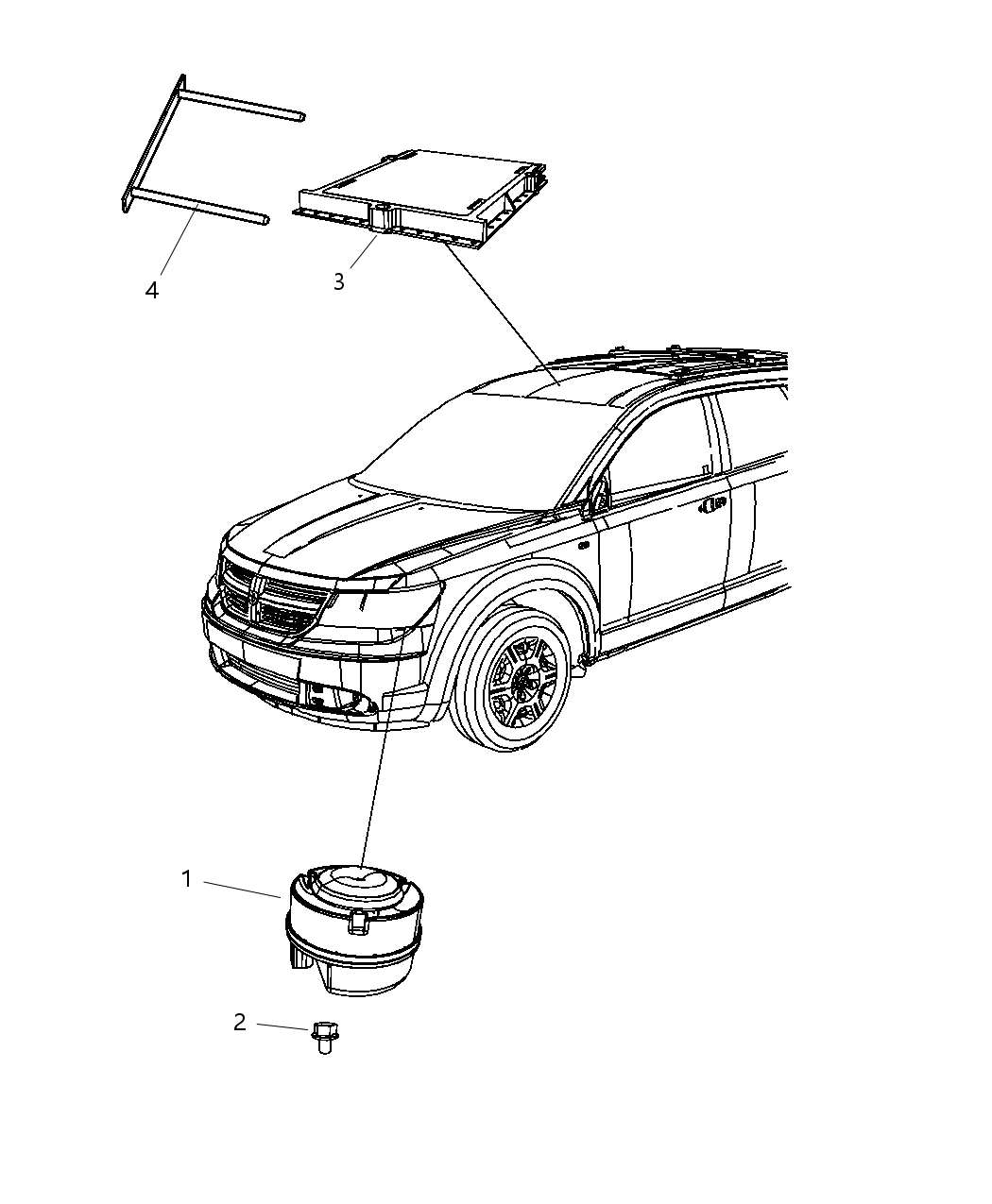 Mopar 68080331AA Module-Alarm