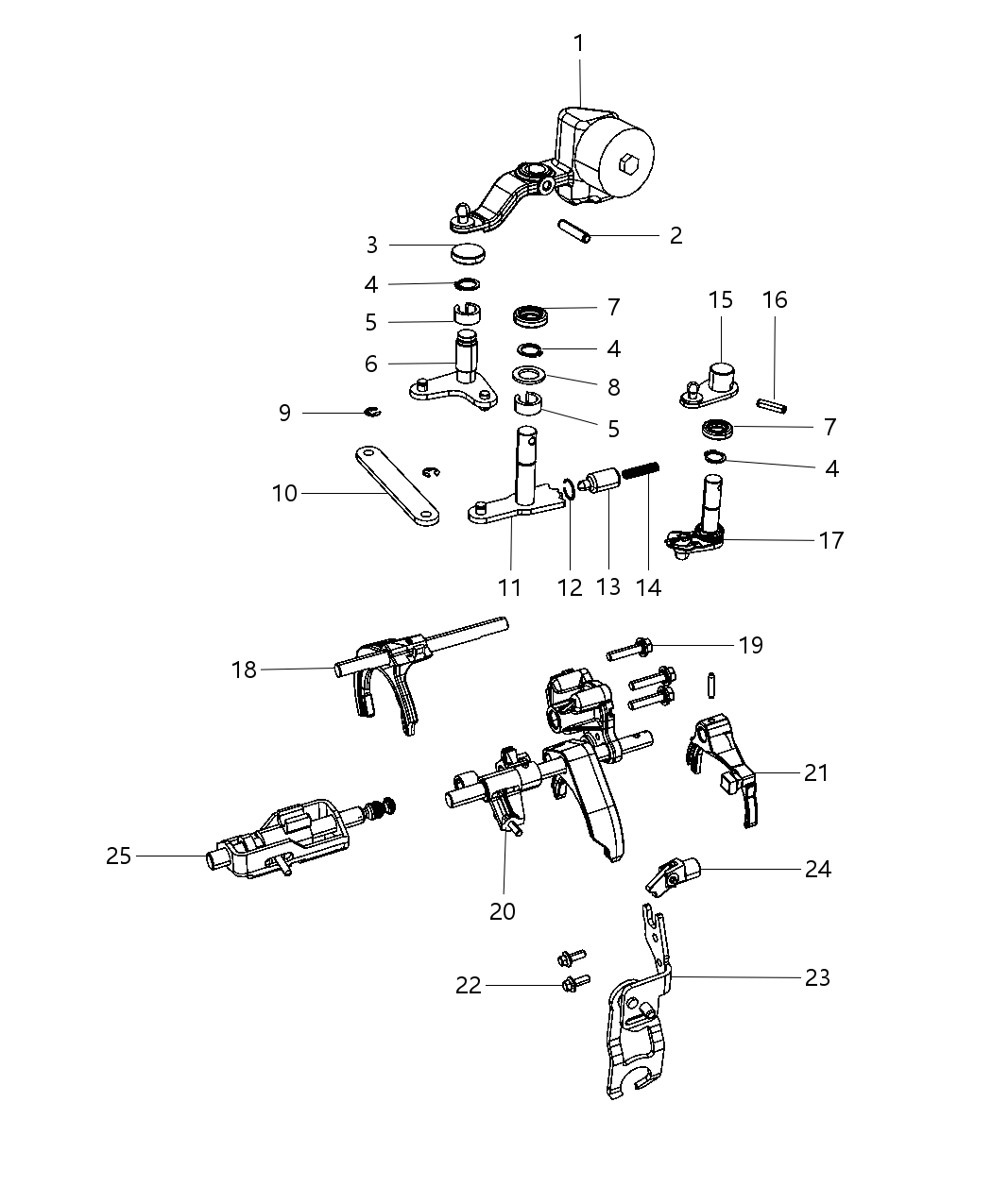 Mopar 5166456AB Lever-Internal Selector