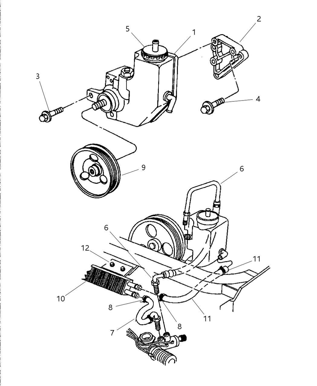 Mopar 4642601 Line-Power Steering Return